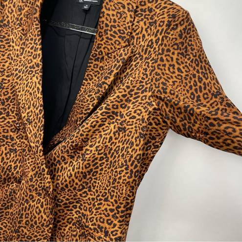 INC  International Concepts Cheetah Double Breast Blazer Size Medium