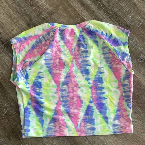 The Bikini Lab Tie Dye Rash-guard & Bikini Bottoms Set