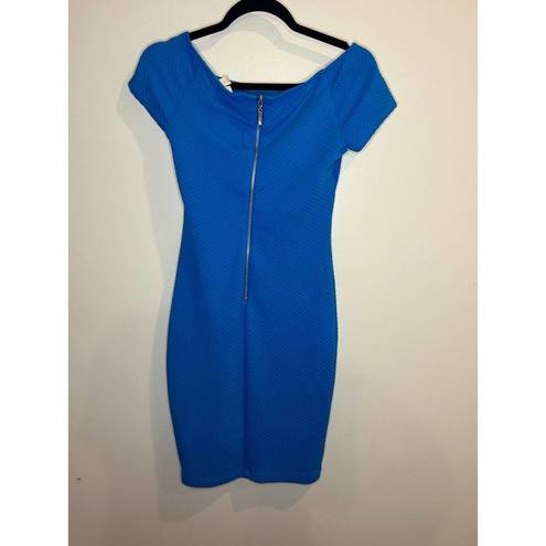 Bisou Bisou  Blue Pencil Bodycon Dress Size 4