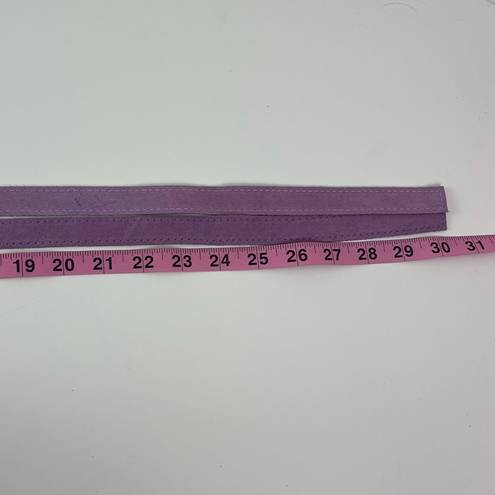 Vera Pelle Karakorum Belt Womens One Size Purple Leather Tie Italy 100%  NWT