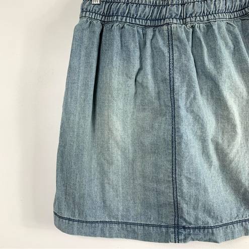 DKNY  Jeans Drawstring Waist Denim Skirt