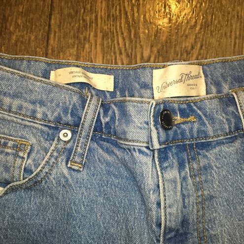 Universal Threads Universal Thread Vintage Straight Cutoff Light Wash Denim Shorts Size 12