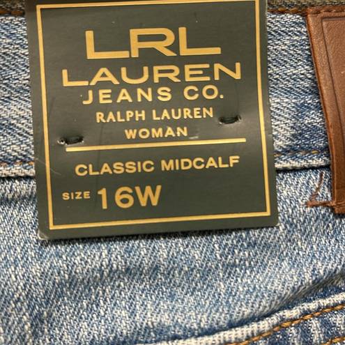 Krass&co Women's LRL Lauren Jeans  Ralph Lauren Classic Mid-Calf Crop Stretch Jeans 16W