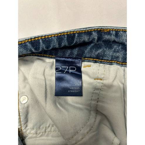 Pilcro  by Anthropologie vintage straight 27 petite blue jeans