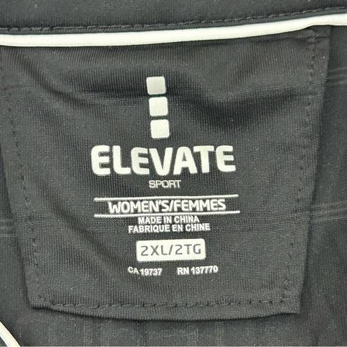 Polo Elevate Sport Webtech Black Prescott SS Athletic Golf  Shirt Women’s 2XL