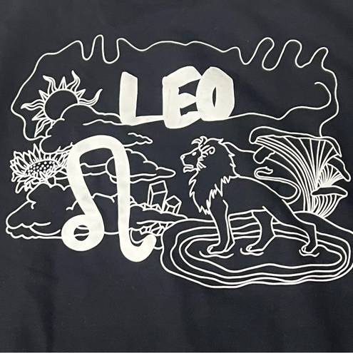 Good American  Sweatshirt Leo Zodiac Black