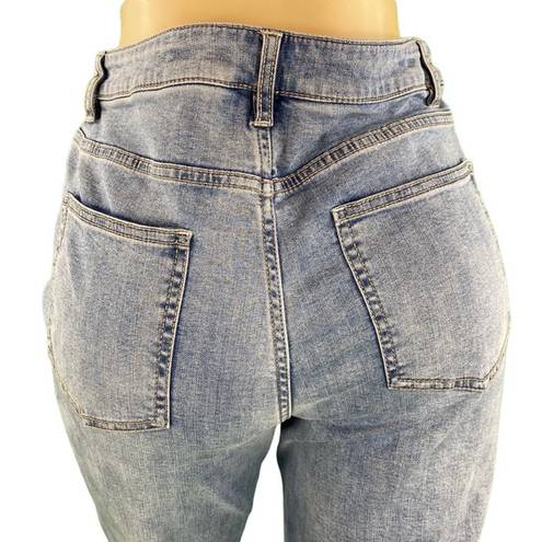 J.Jill  Light Wash High Waist Cropped Smooth Fit Denim Jeans