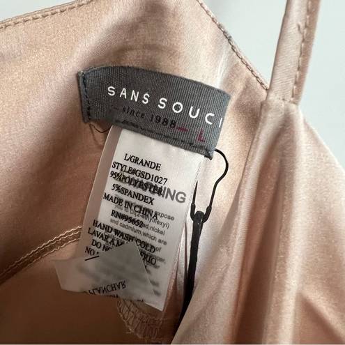 Sans Souci  - Satin Slip Dress in Nude, New with Tags