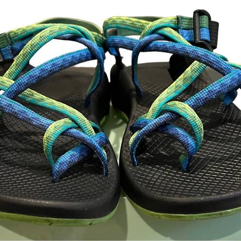 Chacos Chaco ZX2 Yampa Blue Green River Sport Hiking Outdoor Sandals Womens Size 8