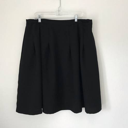 Dress Barn  black A-line skirt women plus size 18W