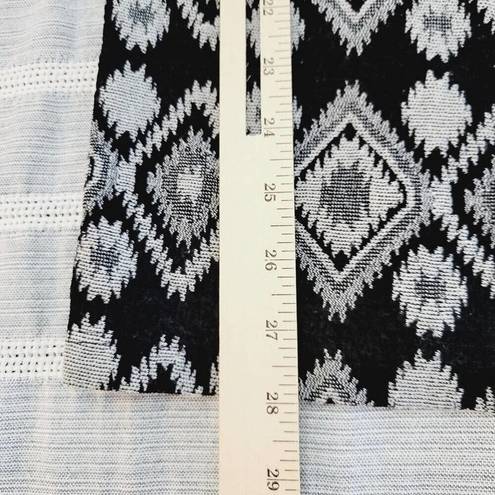 Society Girl  Womens Medium Grey & Black Bohemian Tribal Aztec Patterned Cardigan