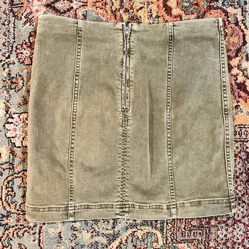 Free People  Olive Green Skirt