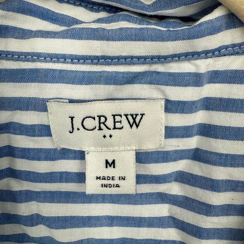 J.Crew  Factory Striped Button Front Spring Preppy Women Medium Lightweight Top