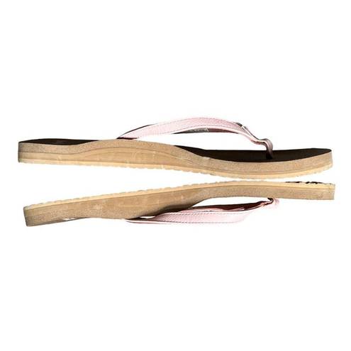 Sanuk  Flip Flop Sandals 9 Pink Tan Yoga Mat Footbed Comfort Casual Summer Beach