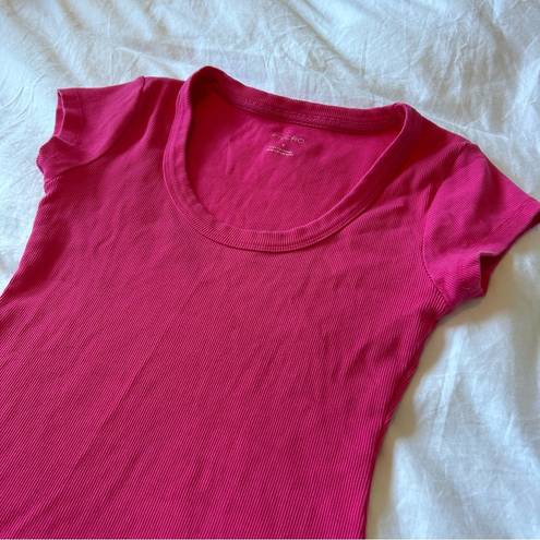 Pilcro  Slim Scoop-Neck Tee