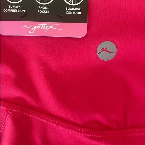 Gottex  Activewear Shorts Women Side Pockets Fitted Leg XS Pink Athleisure NWT