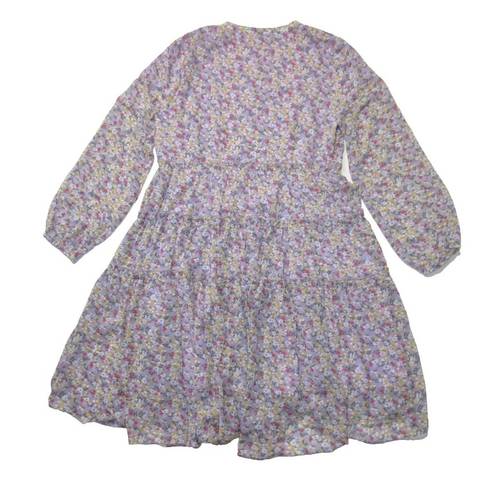 Krass&co NWT Ivy City . Lydia in Purple Floral Flowy Tiered A-line Dress XS