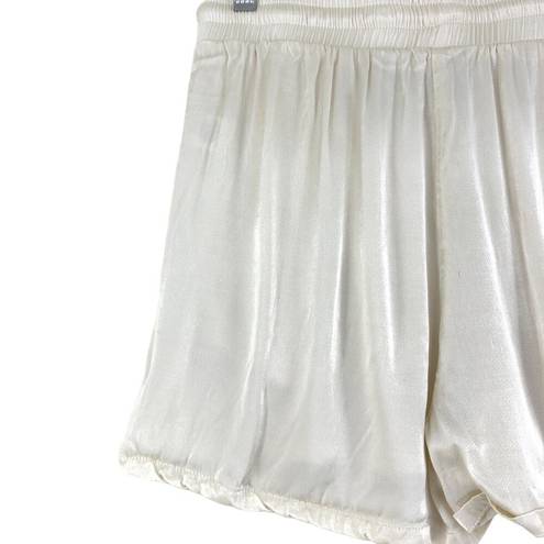 Lounge Blue B Collection Womens Size M  Shorts White Flowy Lightweight