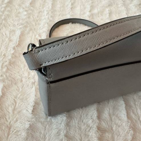 Kate Spade  Grey Leather Crossbody Perry Gray Purse