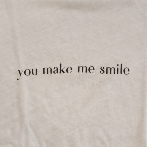 n:philanthropy  Zander You Make Me Smile Cutout Crewneck Tee