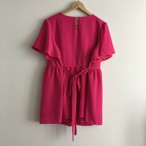 Isabel Maternity 3/$15 -  Crewneck Short Sleeves Dress Belt Pink‎ Womens S…