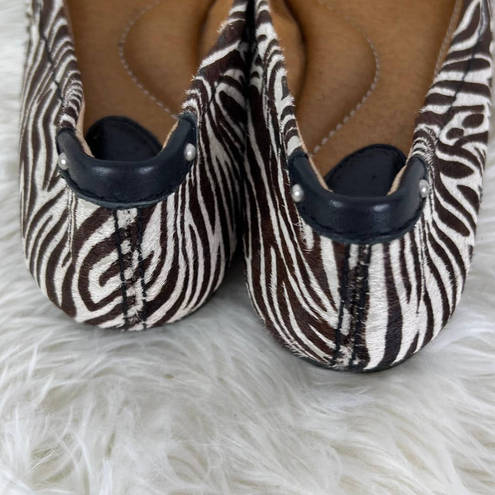 Fossil 5 for $25|  Maddox Calf Hair Animal Print Ballet Flats Size 6