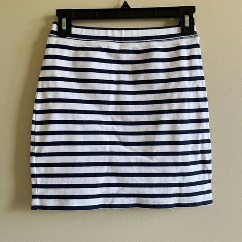 Wilfred Free  Abbey Striped Mini Pencil Skirt Knit Navy White‎ Womens Size S