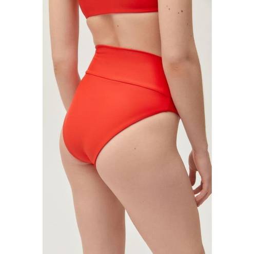 Beach Riot NEW  Urban Outfitters High Waist Cut Out Star Bikini Bottom Size Large