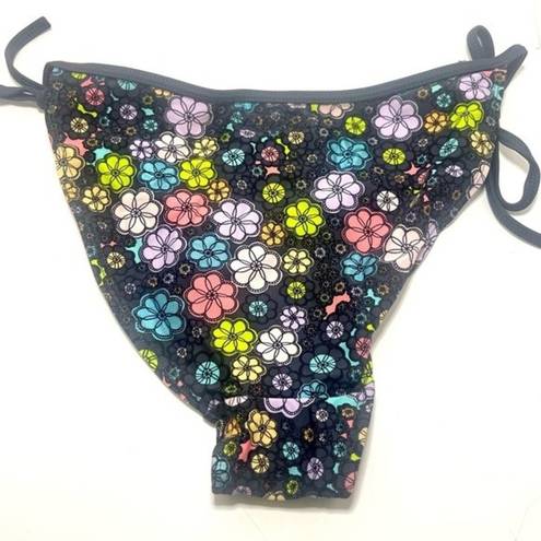 Body Glove  Small Floral Tie Bikini Bottoms. EUC.