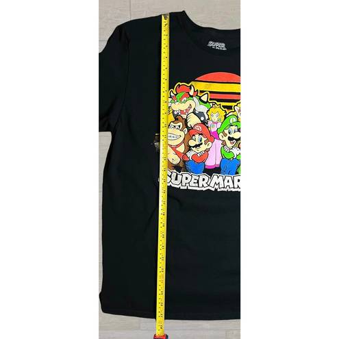 Nintendo Super Mario  Characters Black T-Shirt Short Sleeve