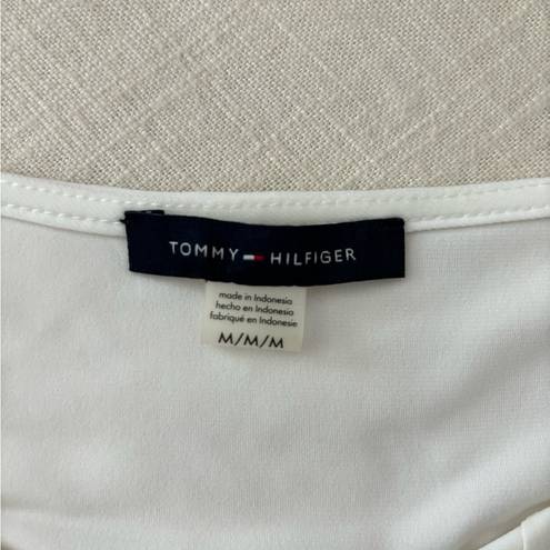 Tommy Hilfiger Sleeveless Top Blouse M - Cream/White