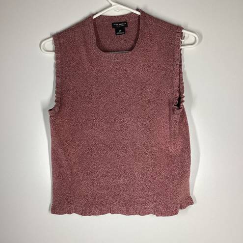 Club Monaco  italian yarn cropped knit Top Pinkish brown