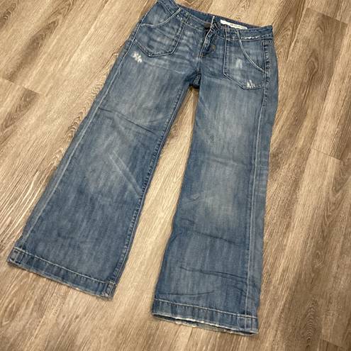 DKNY vintage 2000s trouser jeans low mid rise bootcut hip huggers 6 regular