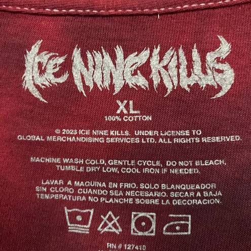 Ice Nine Kills These Are The Devil Eyes Tie Dye Heavy Metal Band Tee XL