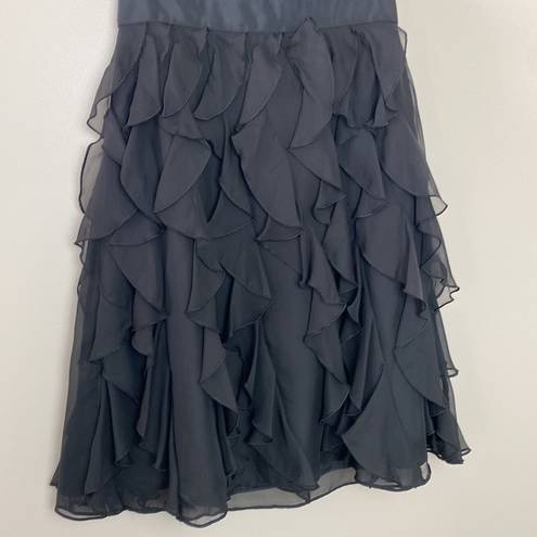 White House | Black Market  Strapless Ruffle Mini Cocktail Dress