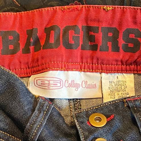 E5 College Classics  UW WI Badgers jeans #48 size 1