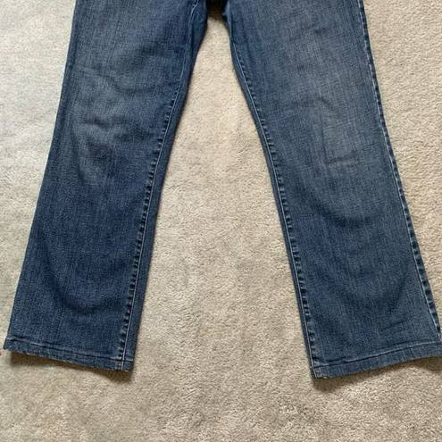 St. John Sport High Rise Medium Wash Bootcut Jeans, Size 10