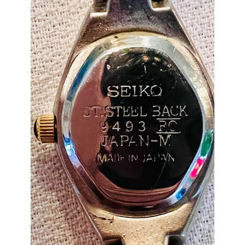 Seiko Vintage  9493 RO Japan Women’s Diamond Stainless Steel Wristwatch