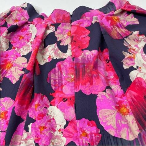 Cynthia Rowley Floral Watercolor A-line Skirt