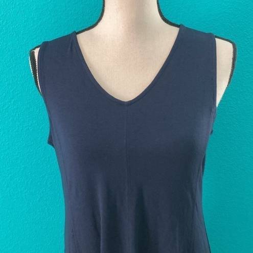 Eileen Fisher  Midnight blue v-neck K/L shaped dress