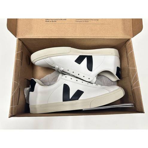 VEJA New in Box  Esplar Leather Extra White/Black Sneakers