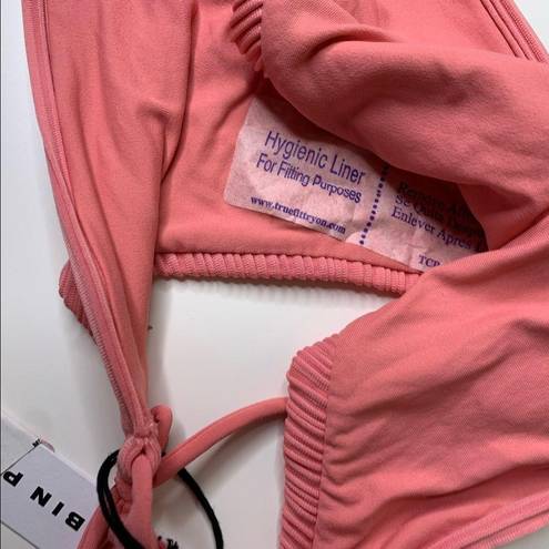 Robin Piccone  Lily Side Tie Pink Bikini Bottoms