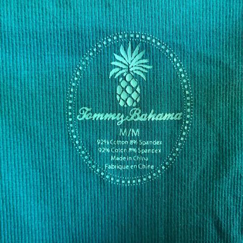 Tommy Bahama  Tank Top Teal (Green-Blue) Ribbed Scoop Neck Tank Sz M GUC