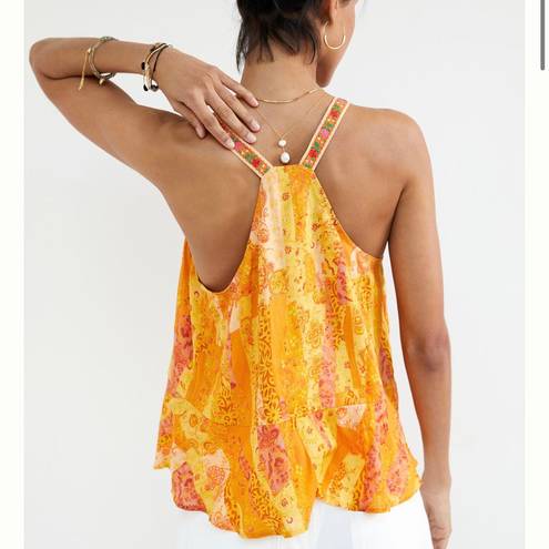 Pilcro Anthropologie Abstract Peplum Tank