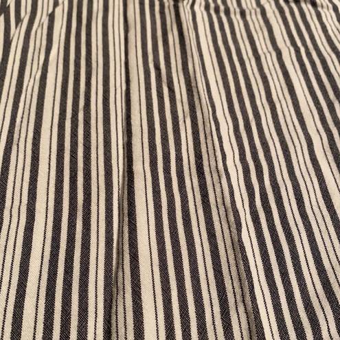 American Eagle Striped Wide Leg Paperbag Pants