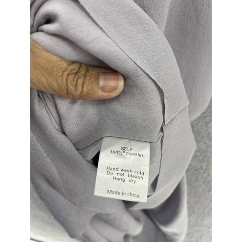 The Row all: Women's Shift Maxi Dress Sleeveless Solid Gray Size Medium