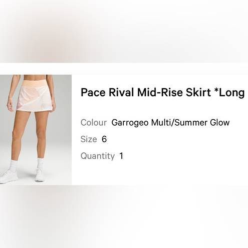 Lululemon Pace Rival Skirt