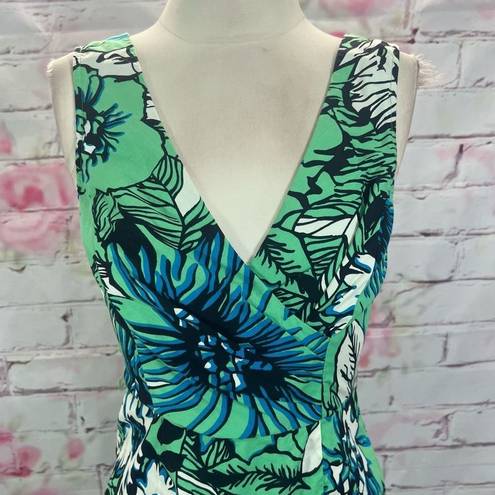 Tracy Reese  Women's Sleeveless Floral Sheath Dress In Green 6