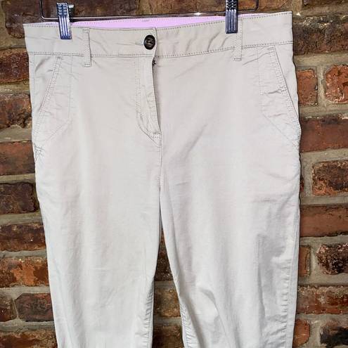 Daisy Boden Beige Slim Fit Soft Stone  Chino Trouser Pants Women's Size US 6