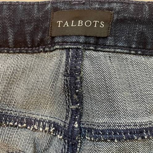 Talbots  Straight‎ Leg Jeans Size 6 Petite Medium Wash High Waist Full Length